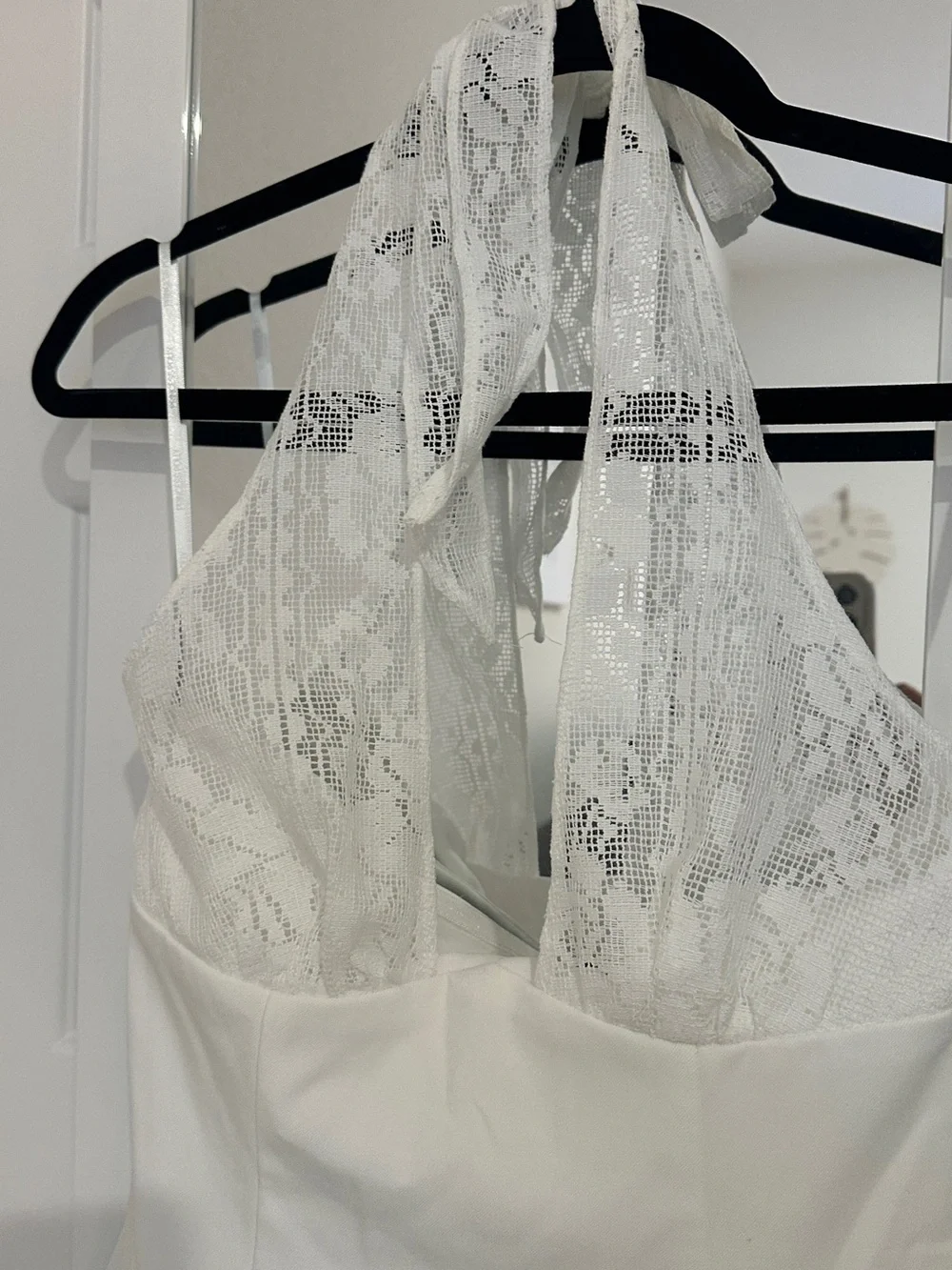 Princess Polly White Lace Halter Mini Dress - Picture 3 of 7